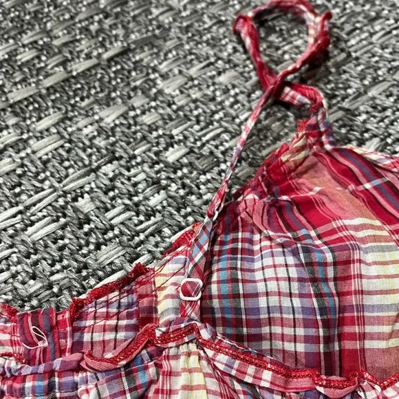 Ardene | Pink Plaid Lightweight Tank - Picture 7 of 13